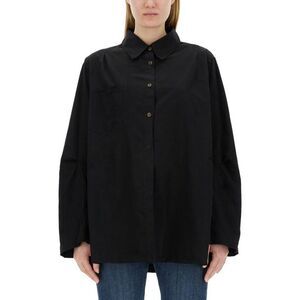 OUR LEGACY Oversized Cotton Poplin Shirt Women BLACK Shirts